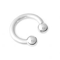 Curved Barbell Armband in Stainless Steel