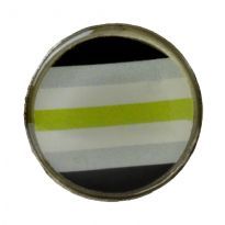 Round pin with Agender symbol